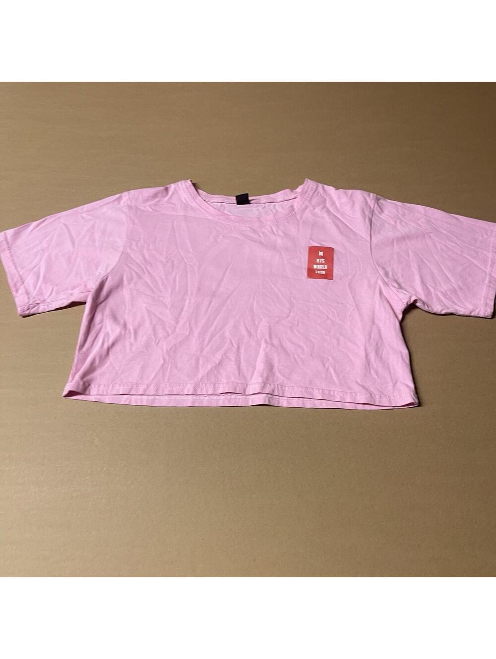 BTS Crop Top Tour Shirt Size Small K Pop Cropped